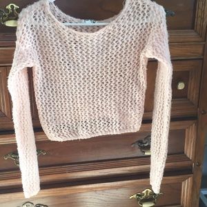 Pink Knit Crop Top!